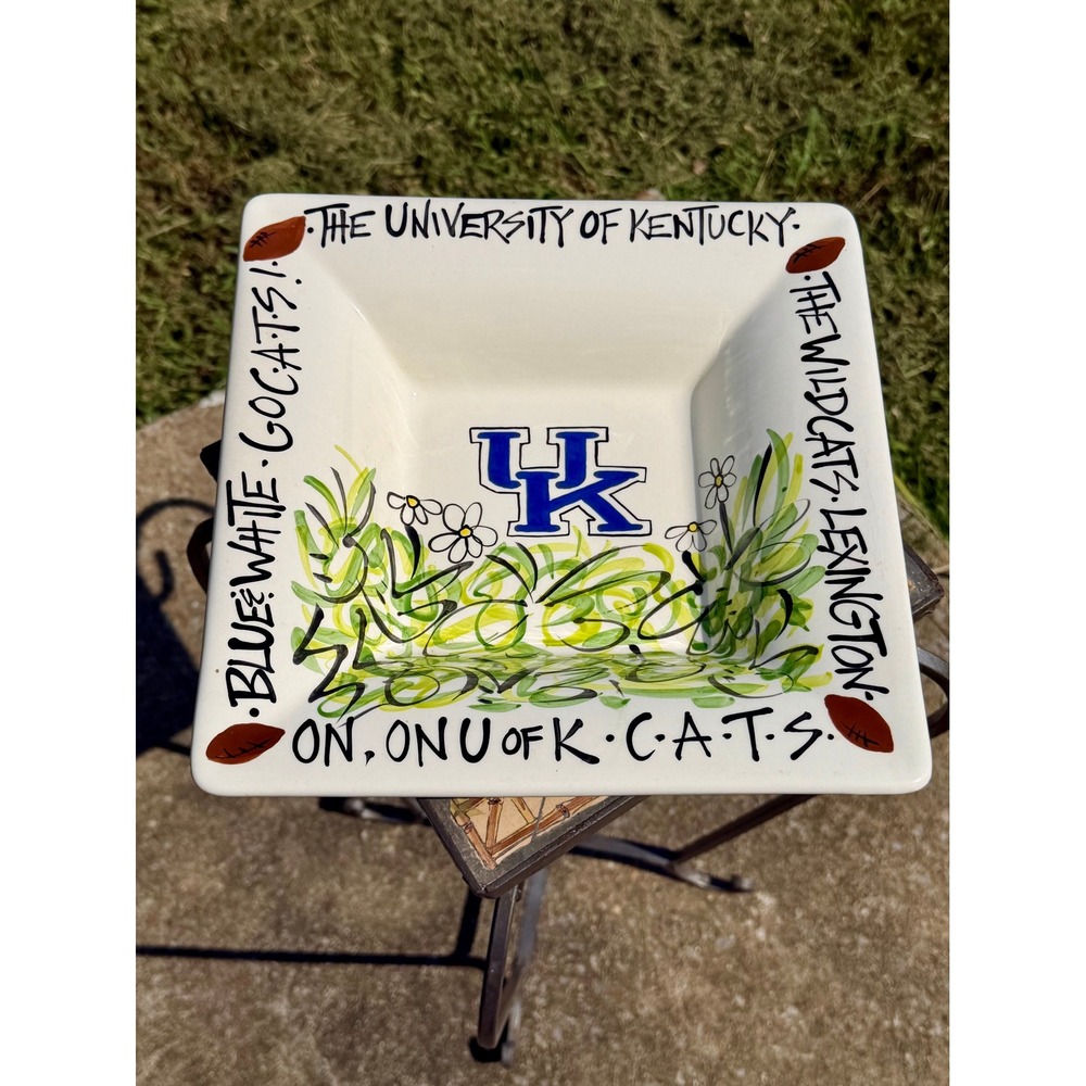 University of Kentucky Wildcats Magnolia Lane T Cabells Too Square Ceramic Bowl
